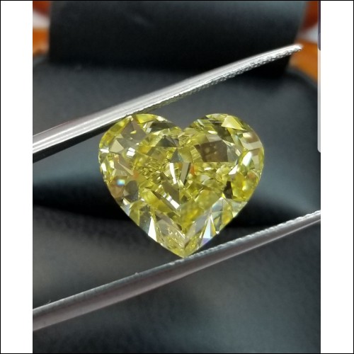 Sold Gia 10.00ct+ Natural Fancy Vivid Yellow Vs2 Diamond